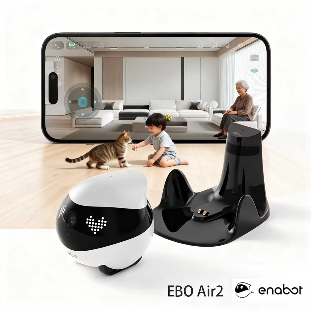 Home Security Robot - หุ่นยนต์เอนนาบอท EBO AIR 2 หุ่นยนต์รักษาความปลอดภัยภายในบ้าน กล้องวงจรปิดสำหรับสัตว์เลี้ยง