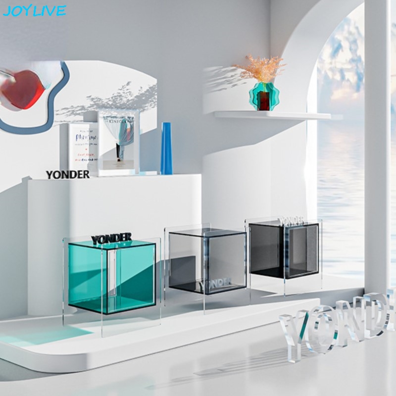Home Security America - JOYLIVE โคมไฟสไตล์นอร์ดิกหรูหรา วัสดุอะคริลิกใส สามารถวางข้างเตียงได้โดยไม่ต้องใช้ระบบความปลอดภัย หรือใช้เป็นตู้เก็บของในบ้าน