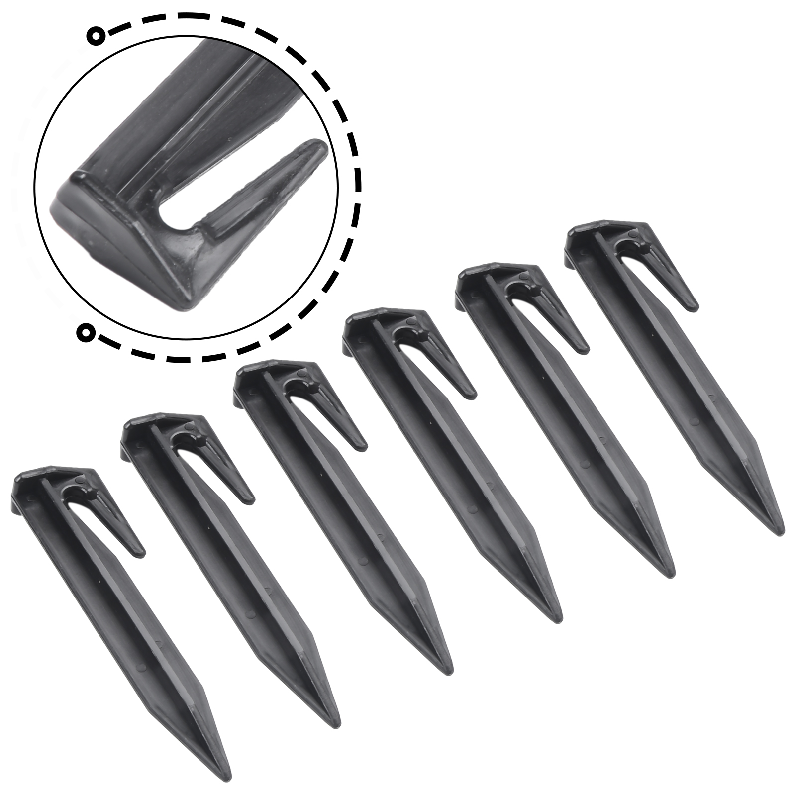 Home Security Robots - 100pcs เครื่องตัดหญ้า Boundary Pegs สนามหญ้า Spikes
