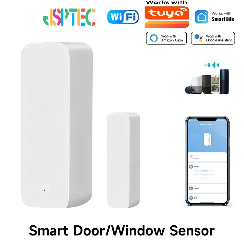 Sim Gsm Alarm - Tuya WiFi สมาร์ทเซ็นเซอร์ประตูประตูเปิดปิดเครื่องตรวจจับ Smart Home Security