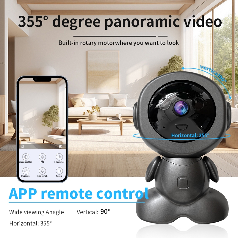 กล้องวงจรปิดไร้สาย 8MP แบบหมุน - Home Security Robot บทวิจารณ์และราคา