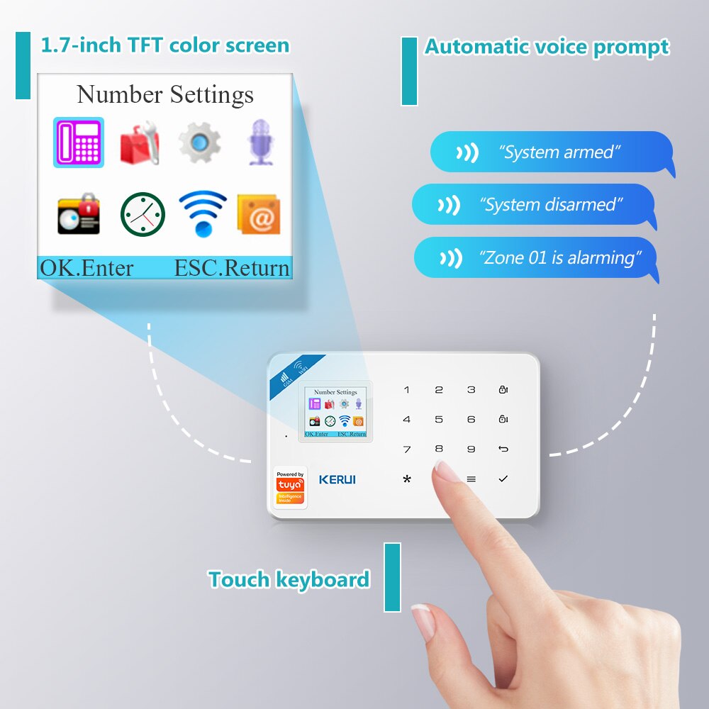 KERUI W181 Tuya สมาร์ท WIFI GS - Home Security Front Door Camera บทวิจารณ์และราคา