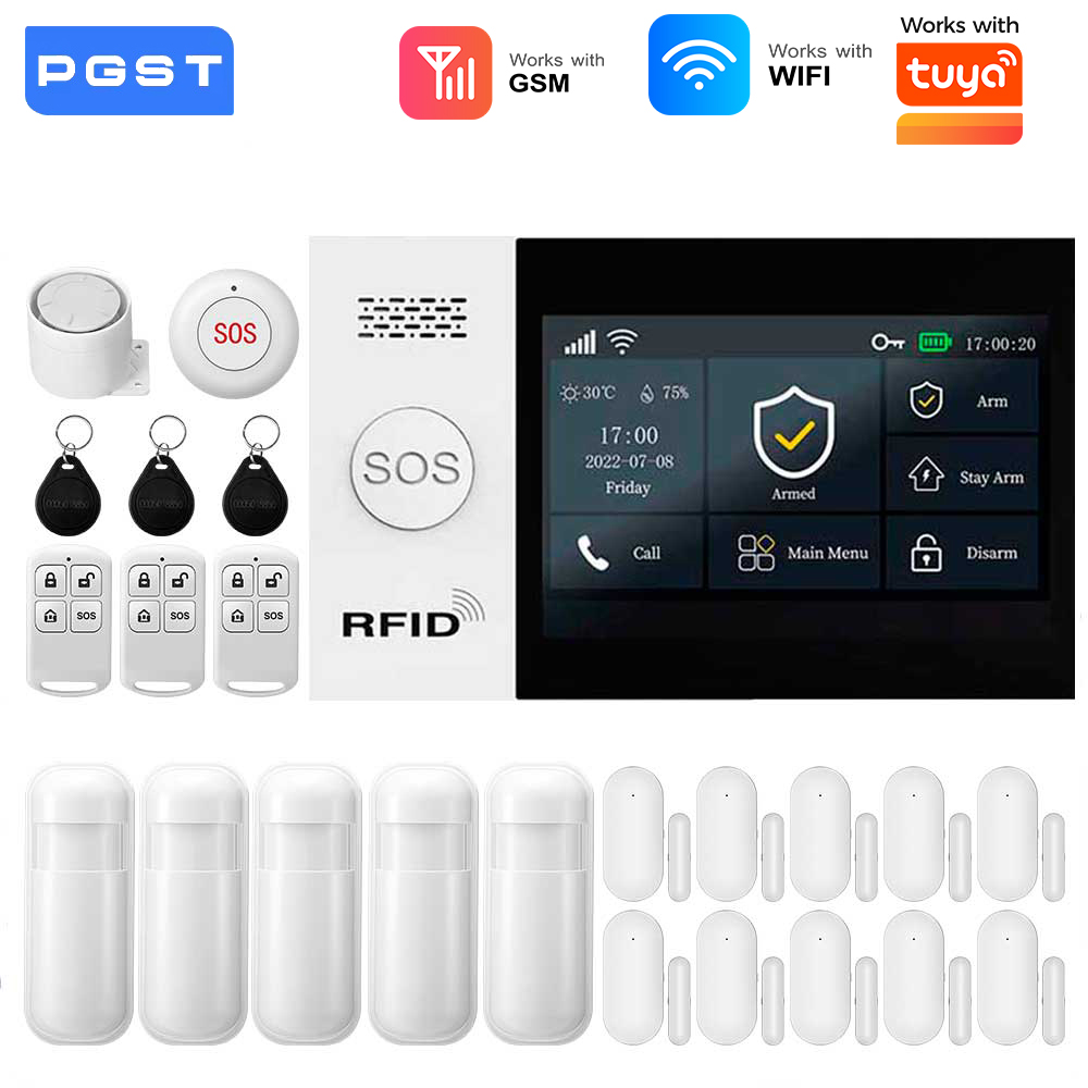 ระบบเตือนภัยอัจฉริยะ 2.4G WIFI - Sim Gsm Alarm บทวิจารณ์และราคา