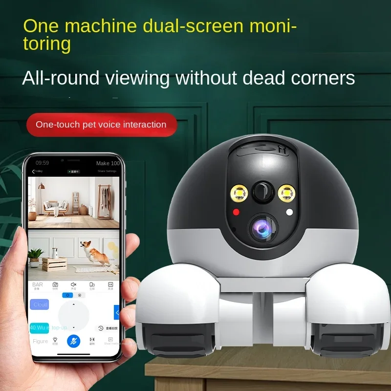2MP IP กล้อง 5G WiFi สมาร์ทหน้ - Home Security Robot บทวิจารณ์และราคา