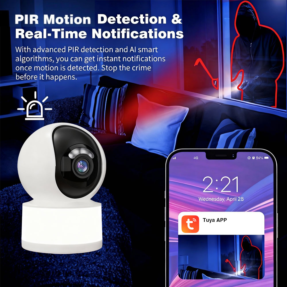 กล้องวงจรปิด Tuya Smart 5MP 2K - Home Security Flood Lights บทวิจารณ์และราคา