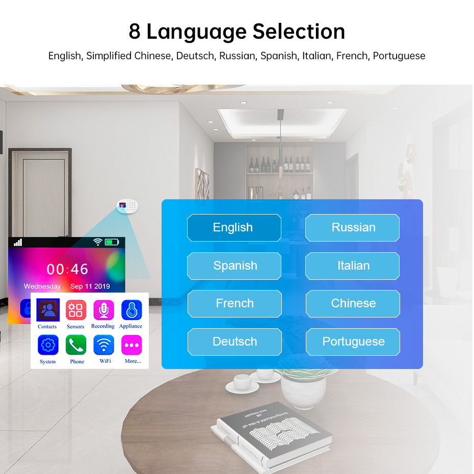KERUI W202 ระบบ WIFI GSM Home  - Home Security Front Door Camera บทวิจารณ์และราคา