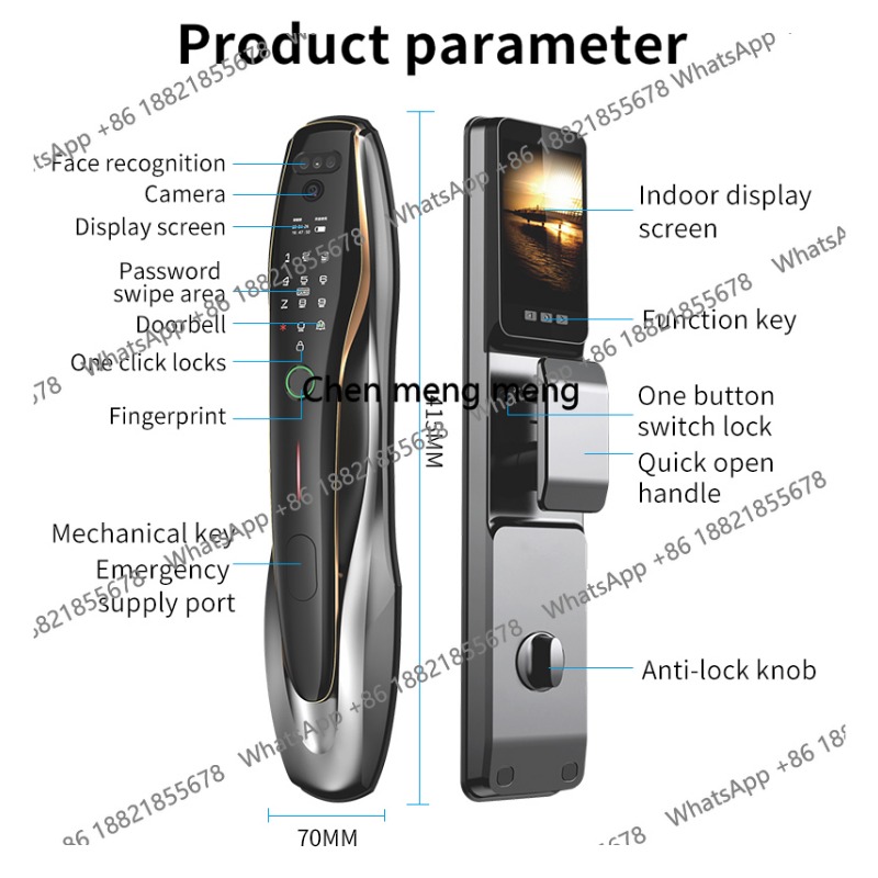 กลอนประตูบ้านอัจฉริยะพร้อมระบบ - Home Security Front Door Camera บทวิจารณ์และราคา