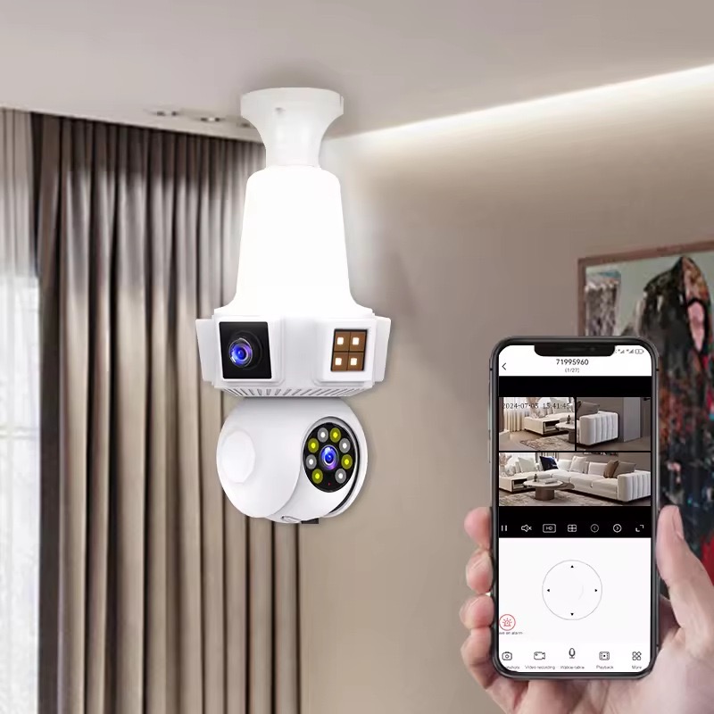 6MP V380pro APP Dual เลนส์สี E - Home Security Flood Lights บทวิจารณ์และราคา