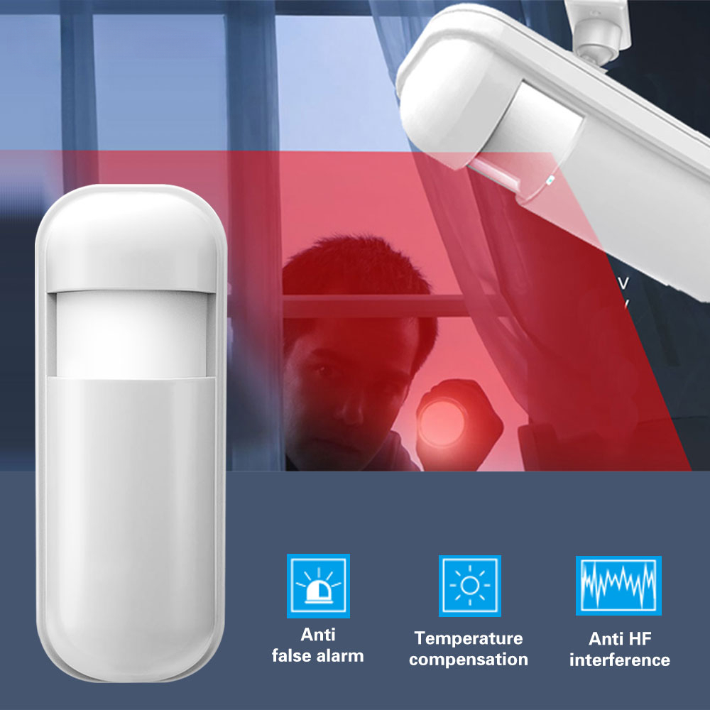 433MHz Motion Sensor ไร้สาย Mi - Sim Gsm Alarm บทวิจารณ์และราคา